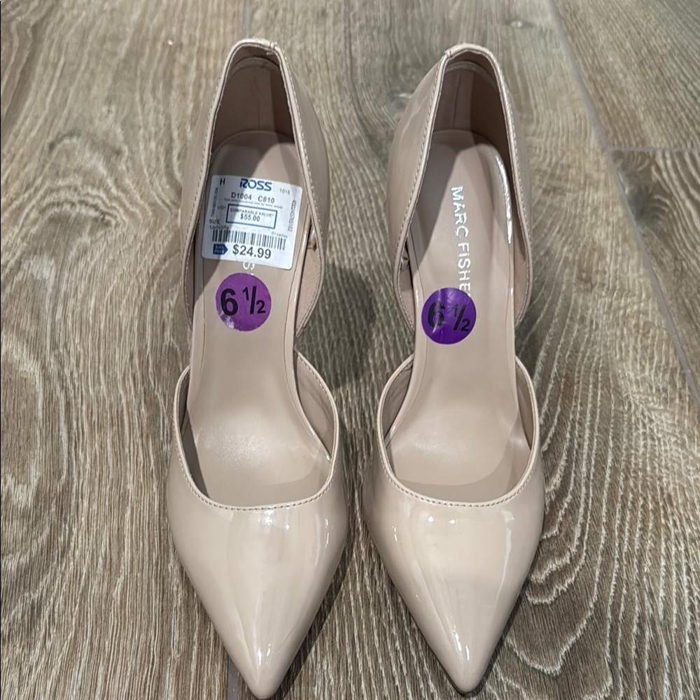 Brand new (never worn) Marc Fisher Women's Beige Pointed Heels